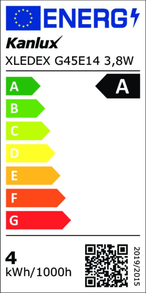Lampadina LED Filamento 3,8W=60W E14 G45 2700K Kanlux