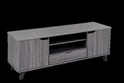 ERMES MOBILE PORTA TV CON 2 ANTE, CASSETTO E 2 VANI 140 X 40 X 50CM COLORE WENGÈ