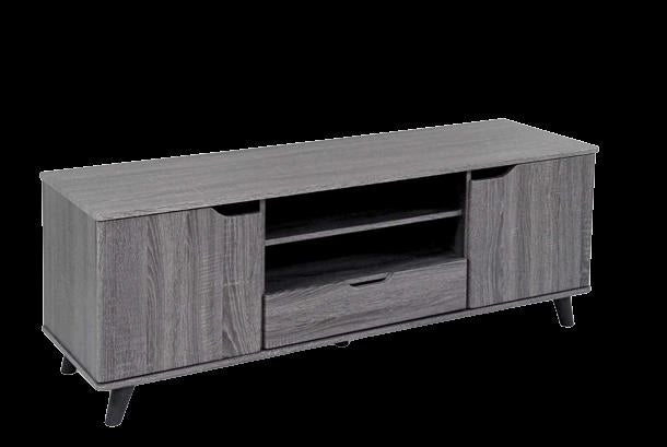 ERMES MOBILE PORTA TV CON 2 ANTE, CASSETTO E 2 VANI 140 X 40 X 50CM COLORE WENGÈ