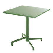 Oviala - Tavolo da giardino bistrot quadrato con piano pieghevole verde cactus