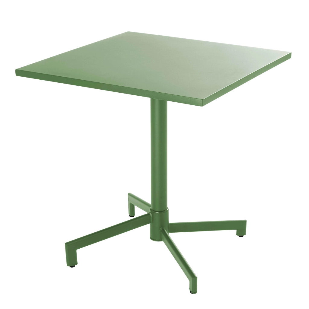 Oviala - Tavolo da giardino bistrot quadrato con piano pieghevole verde cactus
