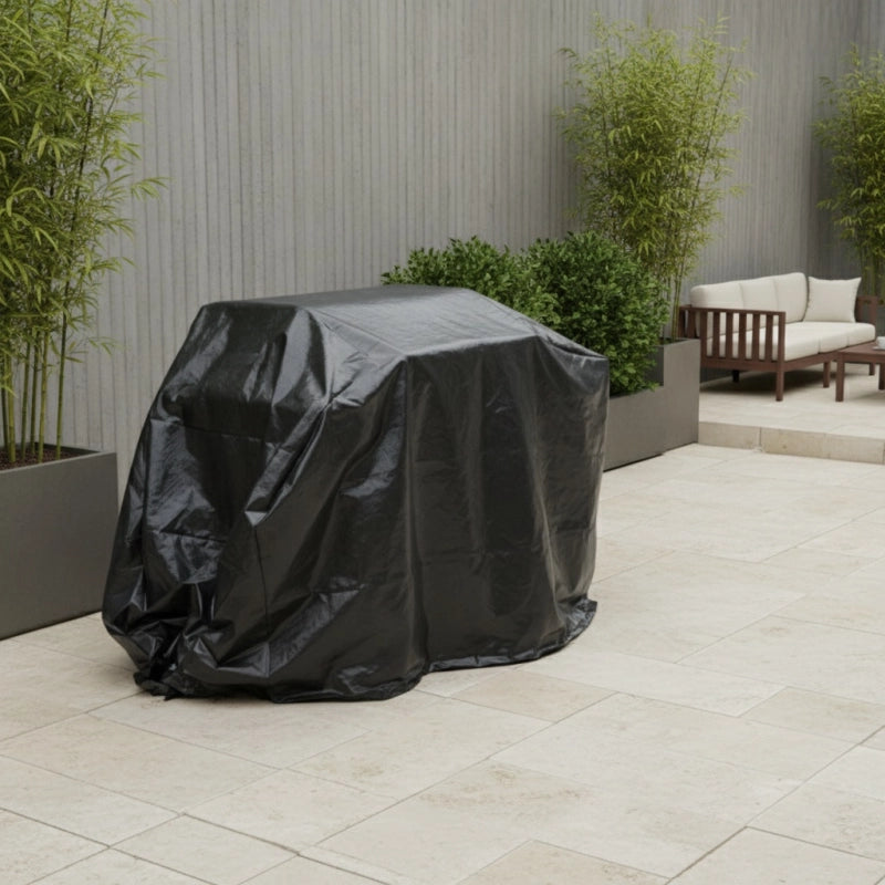 Copertura barbecue rettangolare TITANIUMÂ® Nero - 130 x 70 x 100 cm