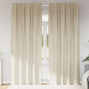 Tende oscuranti 2 pcs Crema 140 x 225 cm Velluto 4107185