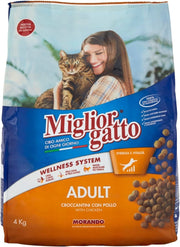 MIGLIORGATTO CROCCHETTE IN FORMATO DA 4KG CON POLLO