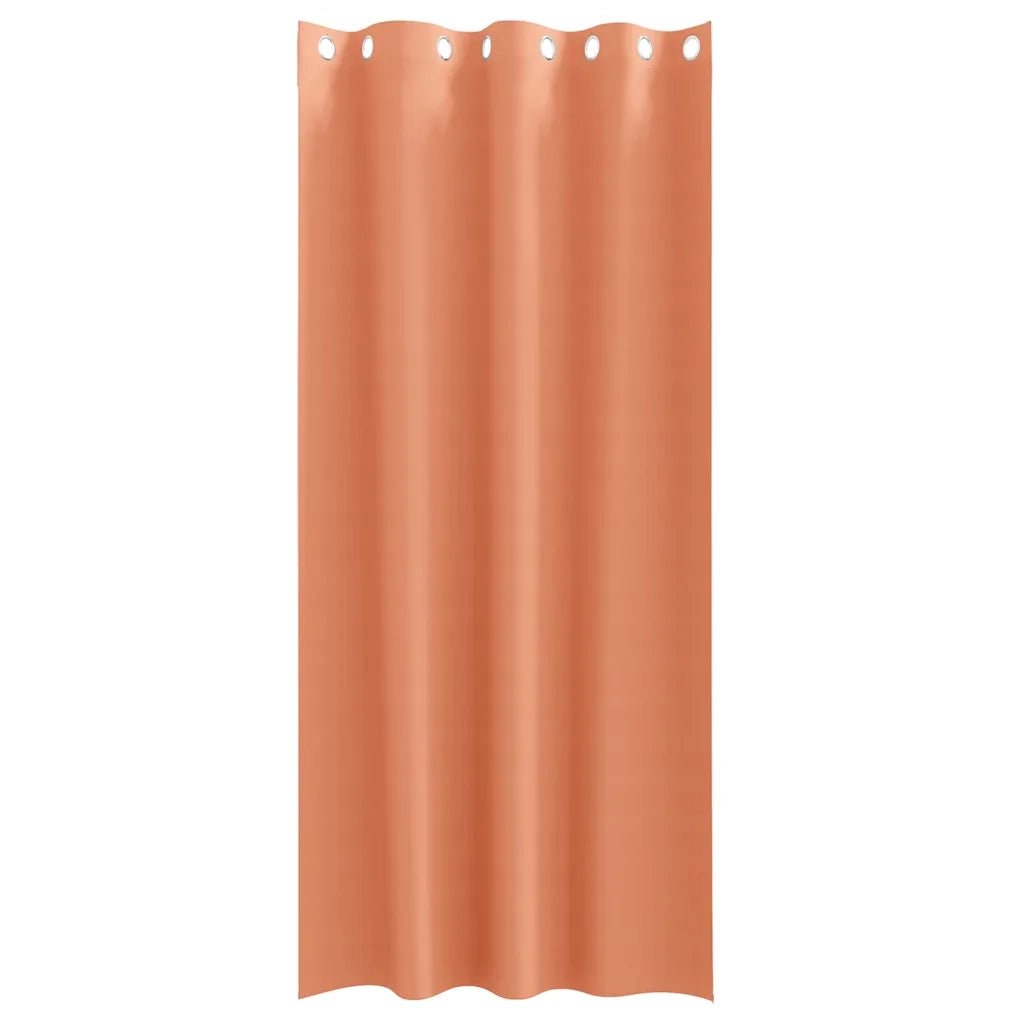 Tende Blackout con Anelli 2 pz Terracotta 245 x 140 cm 4107416