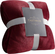 Coperta a forma di cuscino - Coperta in pile morbida - 1 pezzo - Rosso bordeaux - 130 x 180 cm