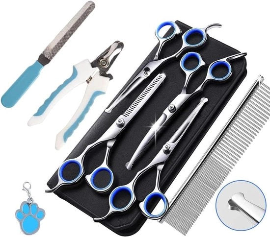 Set di forbici per la cura del pelo per cani e gatti da 15,5 cm