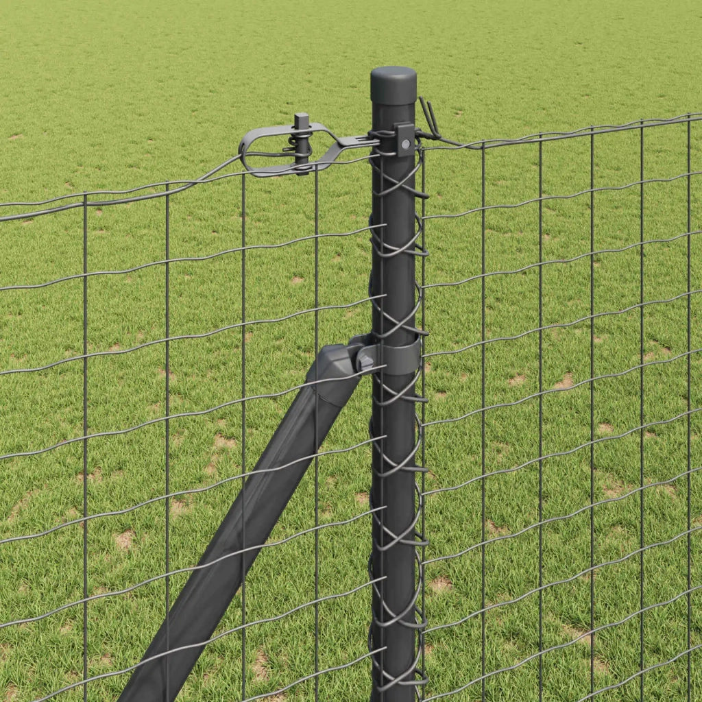 Palo della recinzione 52 pcs Grigio 3,2 x 3,2 x 215 cm 3350196