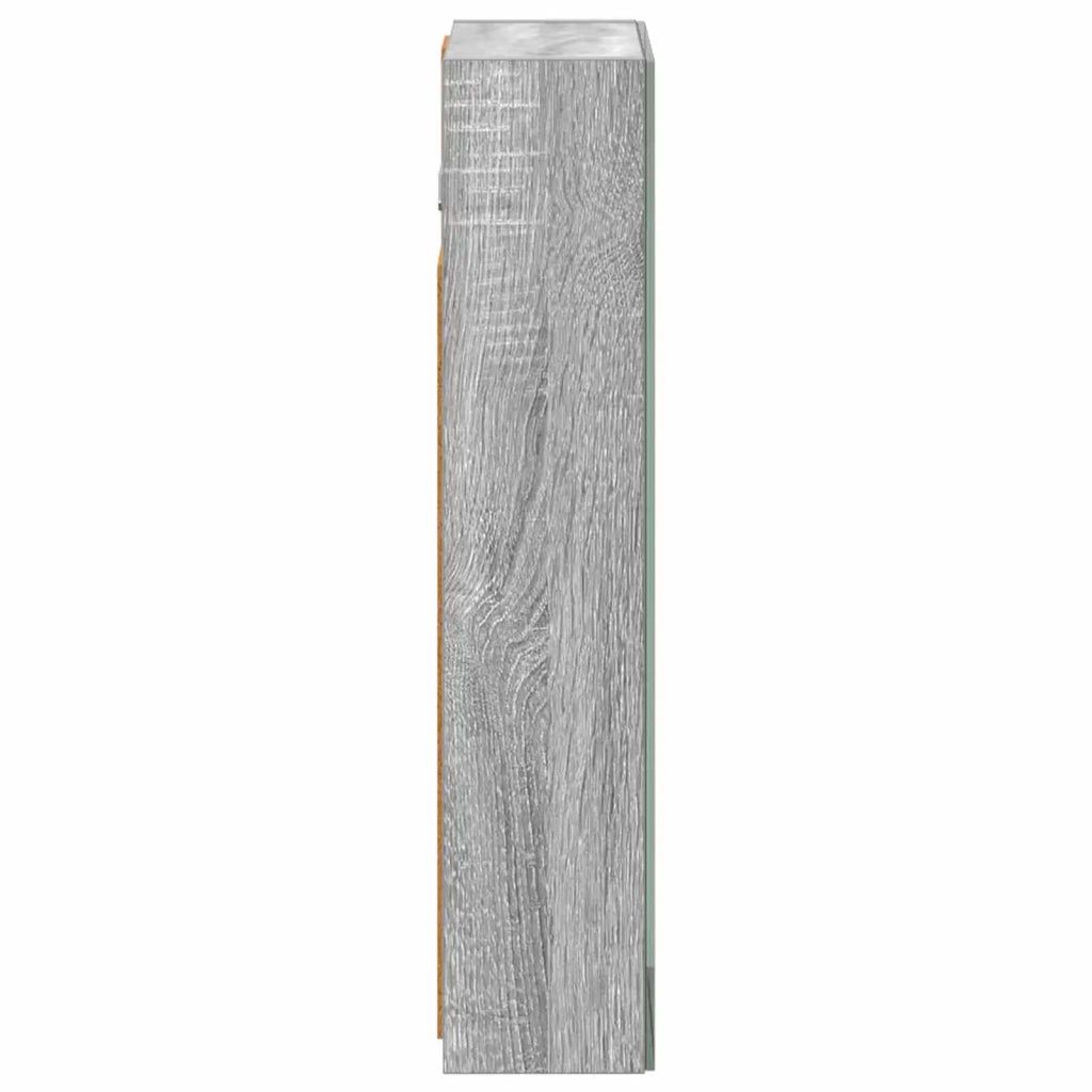 Mobiletto per specchio da bagno Grigio Sonoma 30 x 10,5 x 50 cm 889012