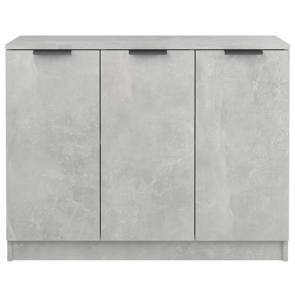 Credenza-Buffet-Armadio da cucina Grigio Cemento 90,5x30x70 cm in Legno Multistrato