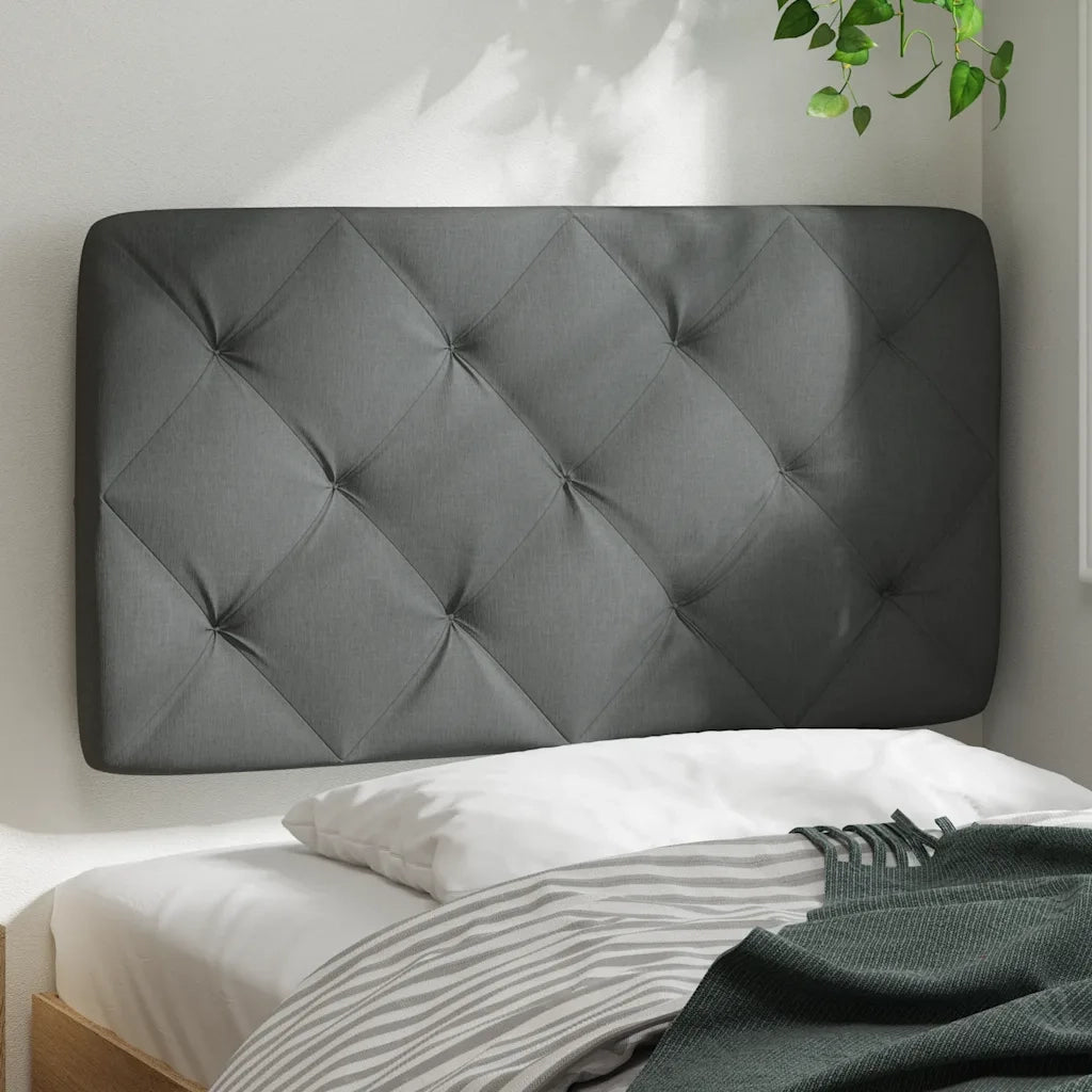 Cuscino Testiera Grigio Scuro 90 cm in Tessuto CFW7600175