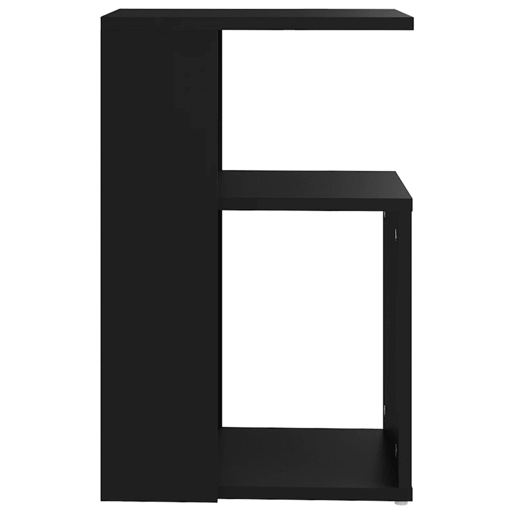 Tavolino Nero 36x30x56 cm in Legno Multistrato 802994