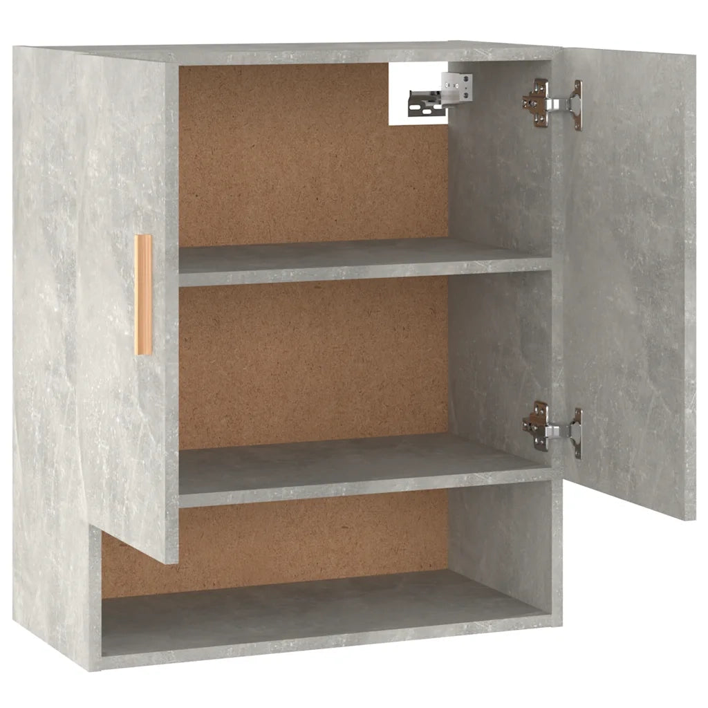 Armadietto a Muro Grigio Cemento 60x31x70 cm Legno Multistrato 812874