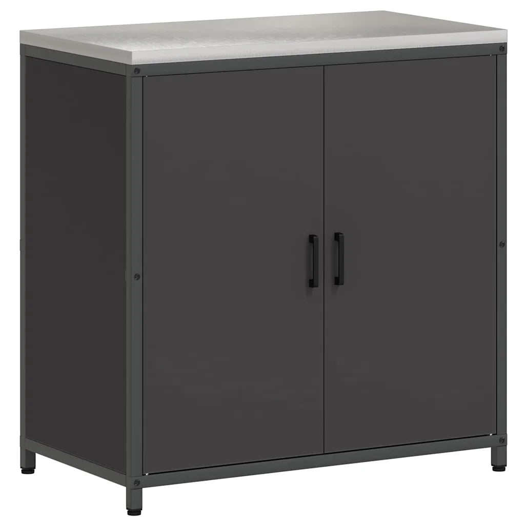 Set di Stoccaggio per Cucina con lo scaffale 2 pcs Nero 3392680