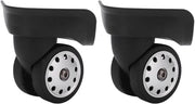 Ruote di Carrello Sostitutive Durissime - Grande Dimensione - Rotazione 360 Gradi - Installazione Facile - Acciaio Inossidabile e Plastica - Ruote di Carrello per Bagagli