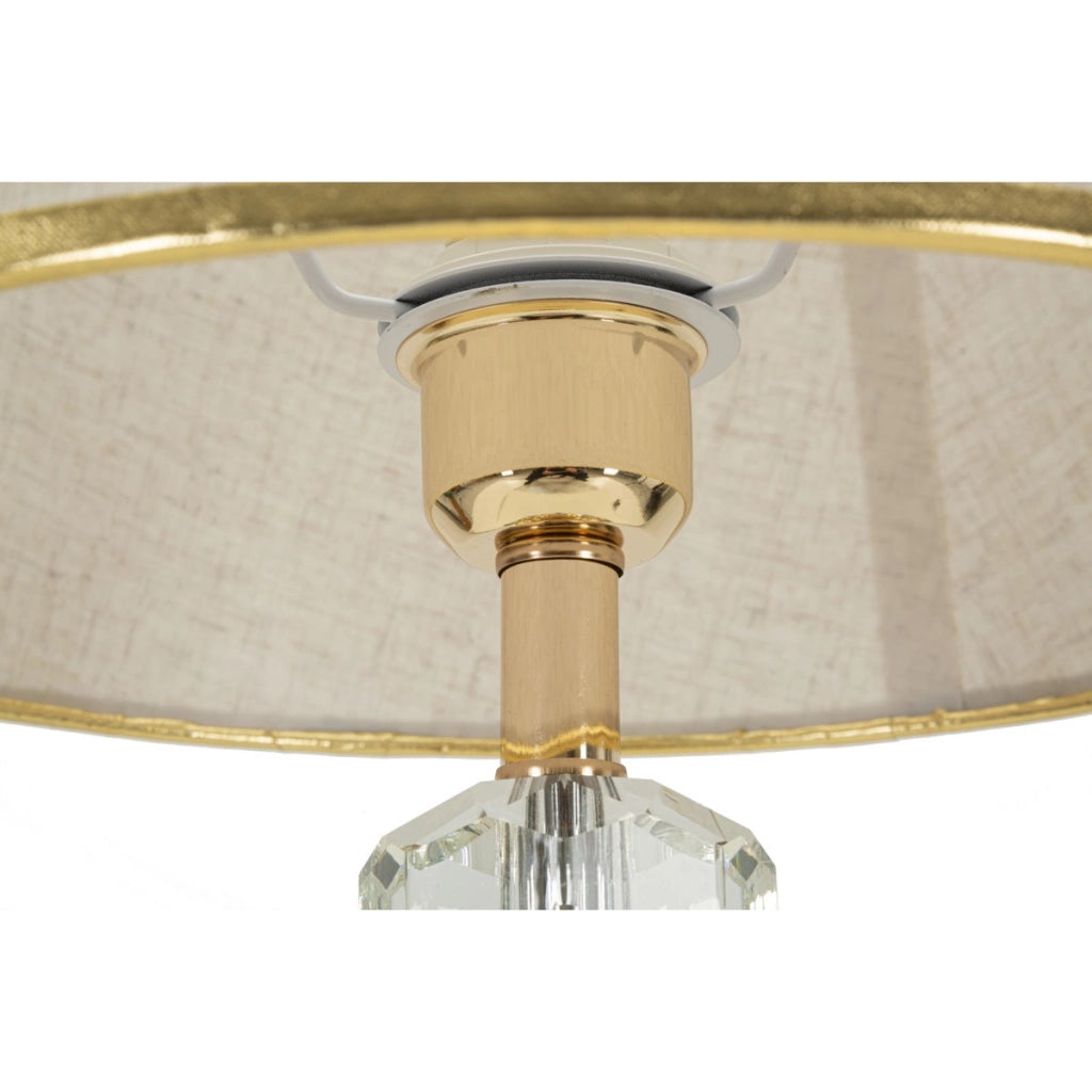 Lampada da Tavolo VKH154, Oro, Metallo, 30x30x52,5 cm