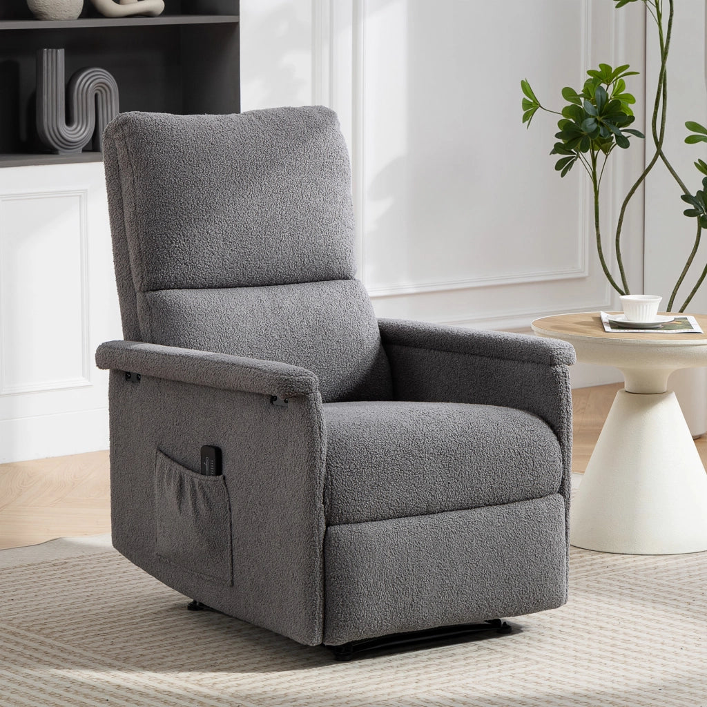 Poltrona Massaggiante Reclinabile ¨C Zephmum ¨C Grigio 69x84x99 cm
