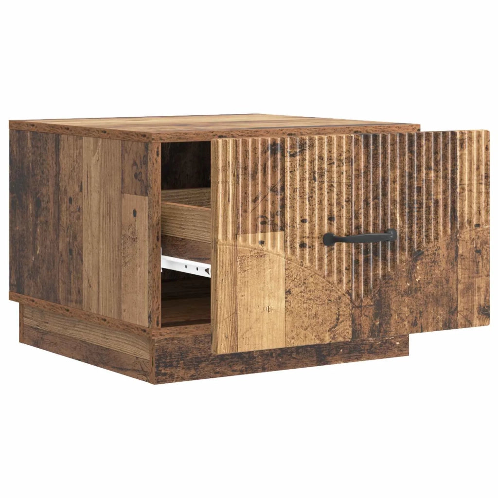 Tavolino da salotto con cassetto Legno antico 49 x 50 x 37 cm 895433