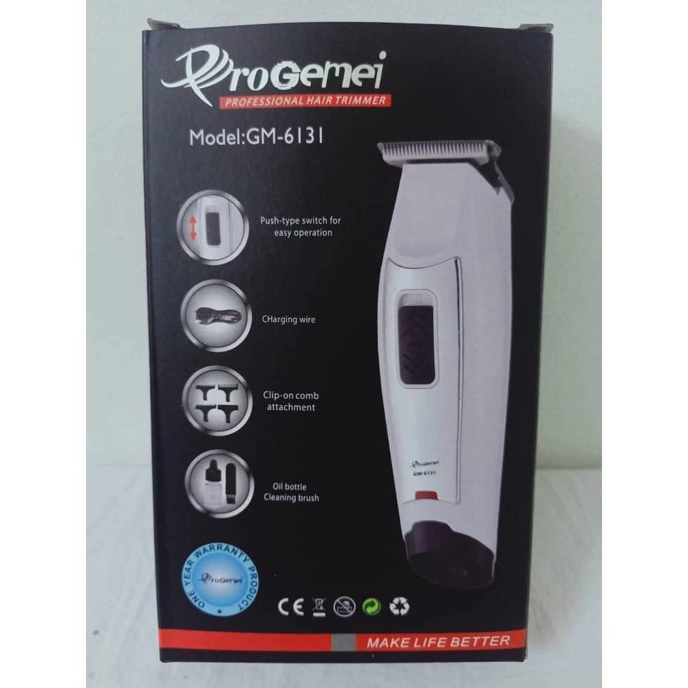 Trade Shop - Taglia Capelli Barba Professionale A Batteria Ricaricabile Gm-6131 Alta Qualità -