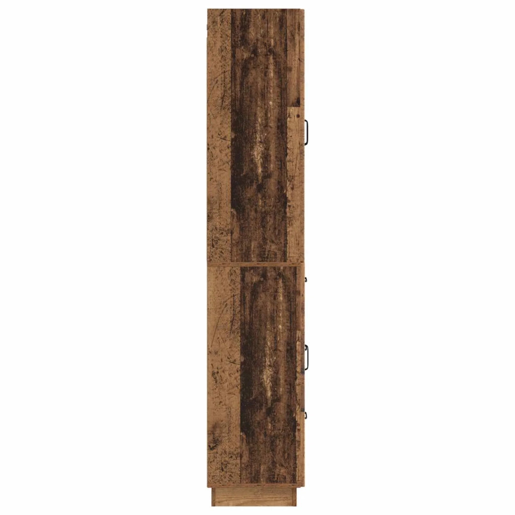 Set di armadi 2 pcs Legno antico Legno ingegnerizzato