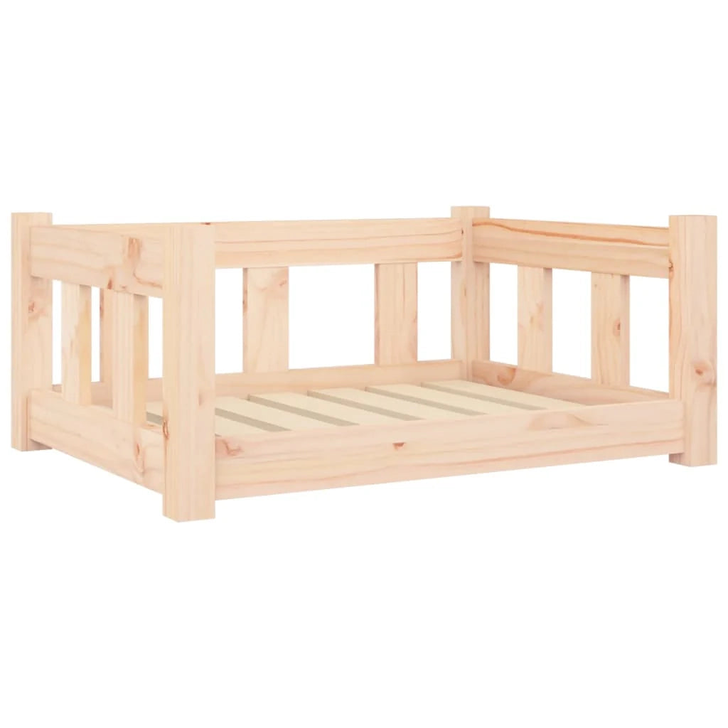 Cuccia per cani comoda cesta da divano 65,5 x 50,5 x 28 cm legno di pino massiccio marrone 02_0042760