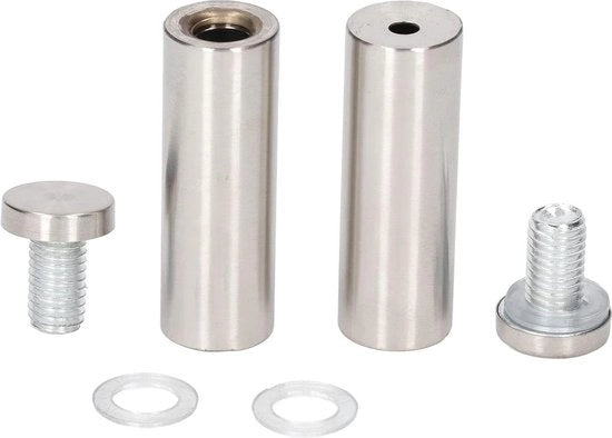 Connettore in vetro - 12 set di viti antiusura - facile da installare - in acciaio inossidabile - resistente alla corrosione - per ristoranti - 19 x 60 mm