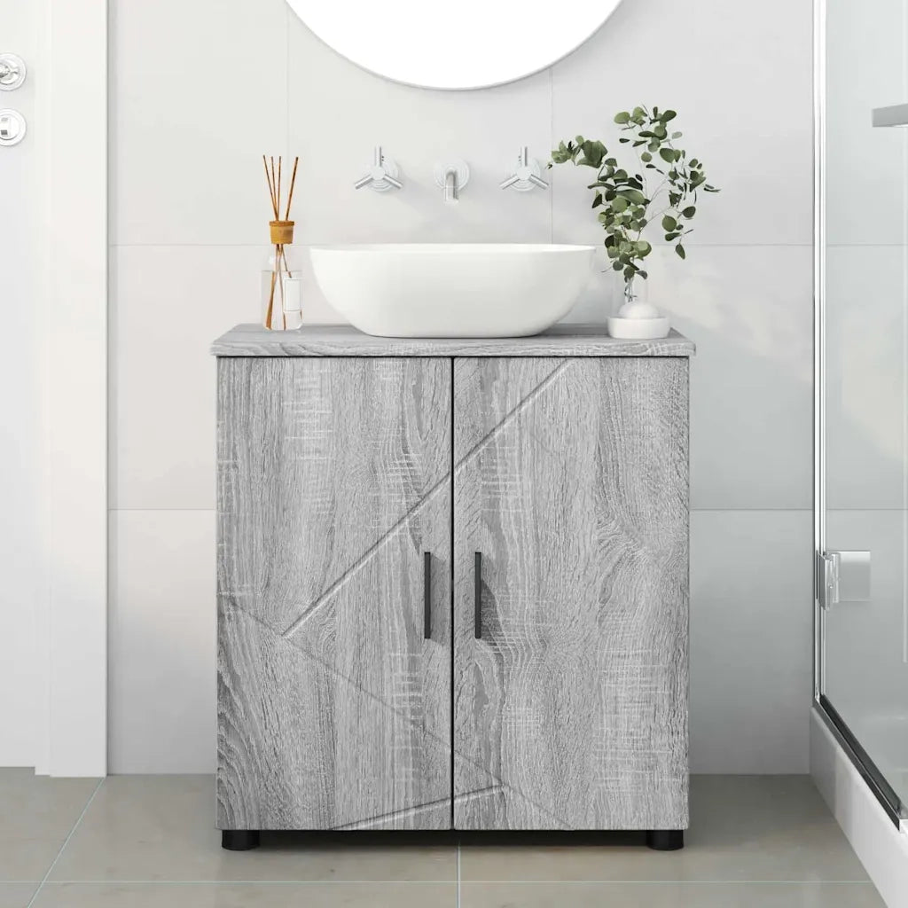 Mobile da Bagno con archiviazione Grigio Sonoma 61 x 35 x 64 cm 883290