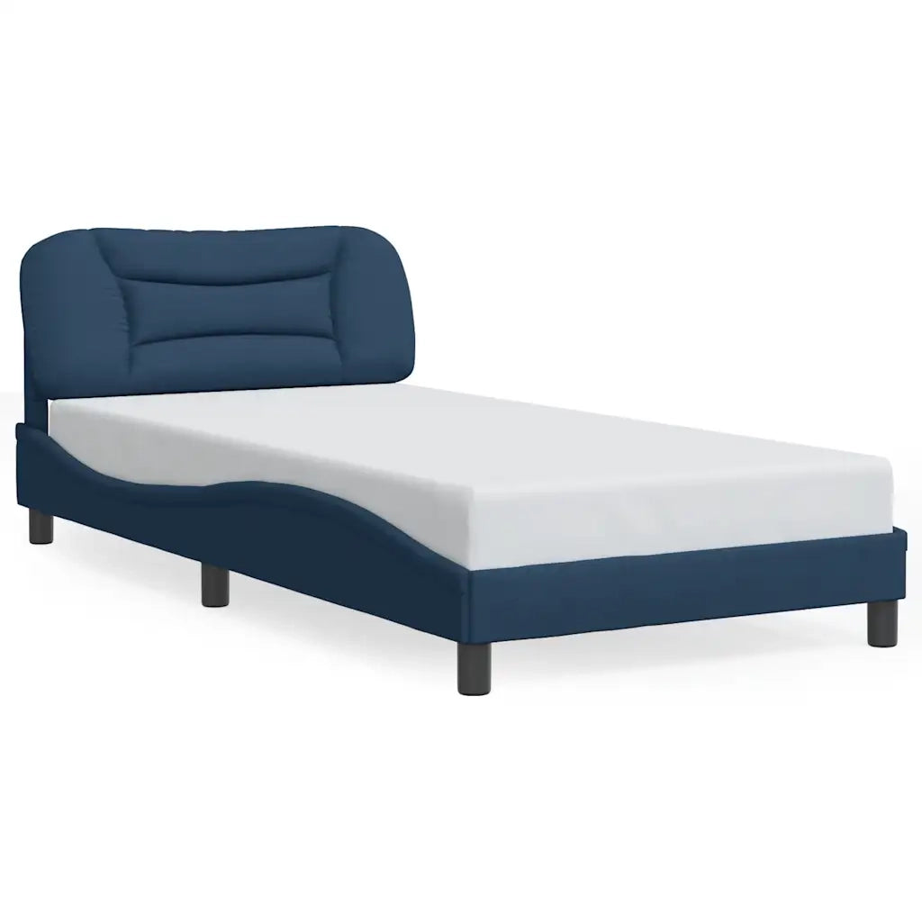 Giroletto senza Materasso Blu 100x200 cm in Tessuto