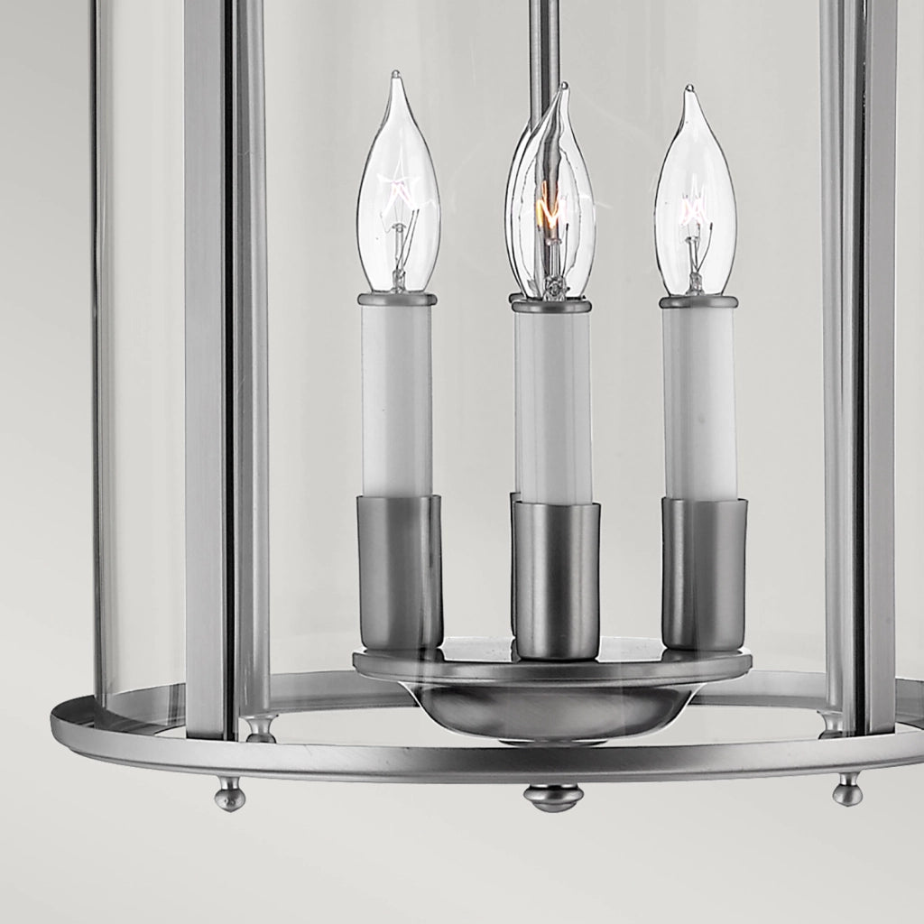 Lampadario Contemporaneo Gentry Acciaio Peltro Vetro 4 Luci E14