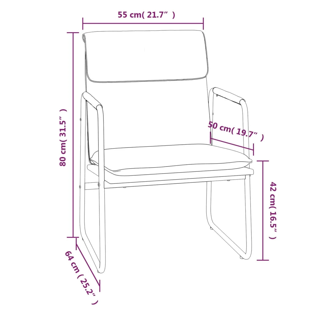 Poltrona | Sedia Lounge Blu 55x64x80 cm in Tessuto