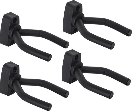 Supporto per chitarra - Stendardo per chitarra - 4 pezzi - Ferro di appoggio per chitarra violino basso chitarra - regolabile - Chiodo per chitarra - Ferro di appoggio - Basso chitarra - Ukelele - chiodo per parete