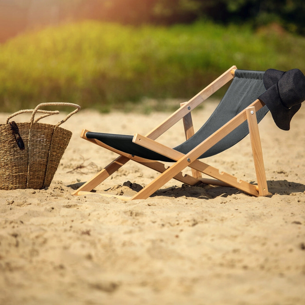 KADAX Sedia a sdraio da giardino/spiaggia in legno pieghevole, lucida, di alta qualità, prodotta da un produttore specializzato.