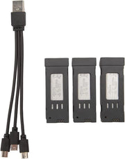Batteria Lithio E58 L800 JY019 S168 con cavo di ricarica 3-in-1 per Drone Quadcopter RC - Lunga durata della batteria (1800 mAh)