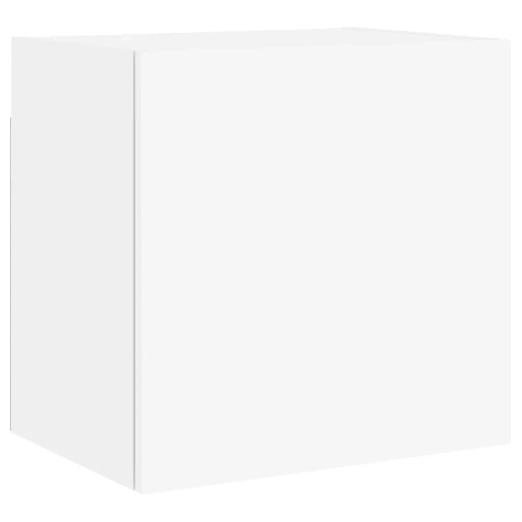 Mobili TV a Muro 4pz Bianchi in Legno Multistrato 3216500