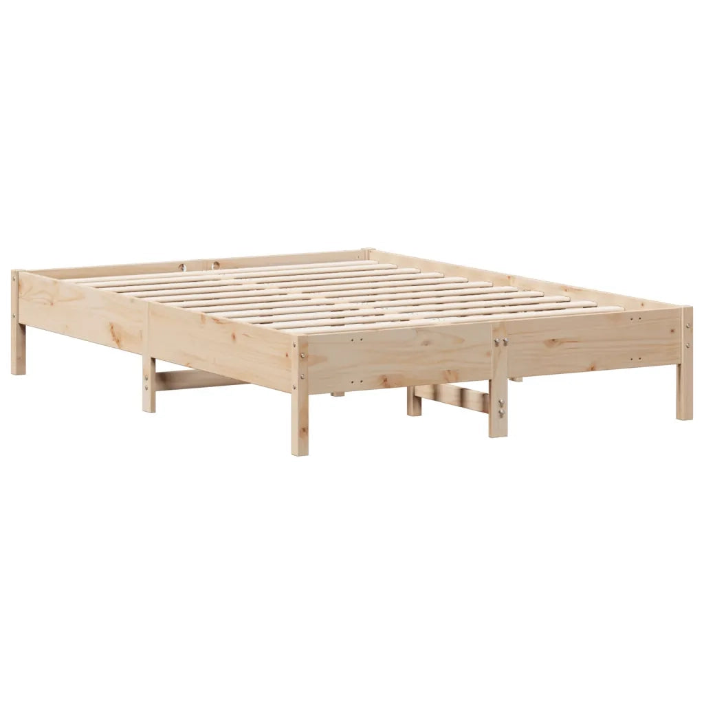 Letto matrimoniale | Letto per adulti | Letto senza Materasso 160x200 cm in Legno Massello di Pino