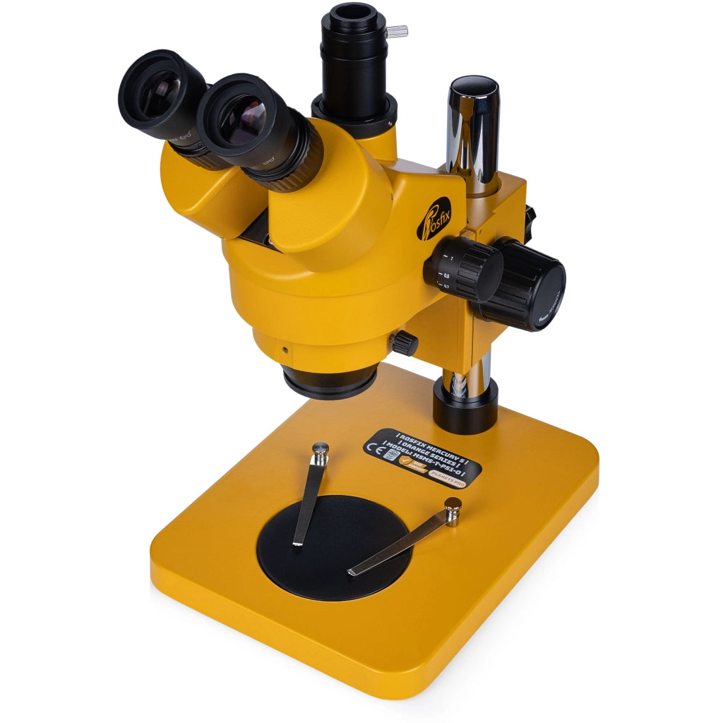 Microscopio Trinoculare Professionale Mercury S MSMS-T-PS1-O – Zoom 7-45x | Sistema Ottico Greenough | Serie Orange