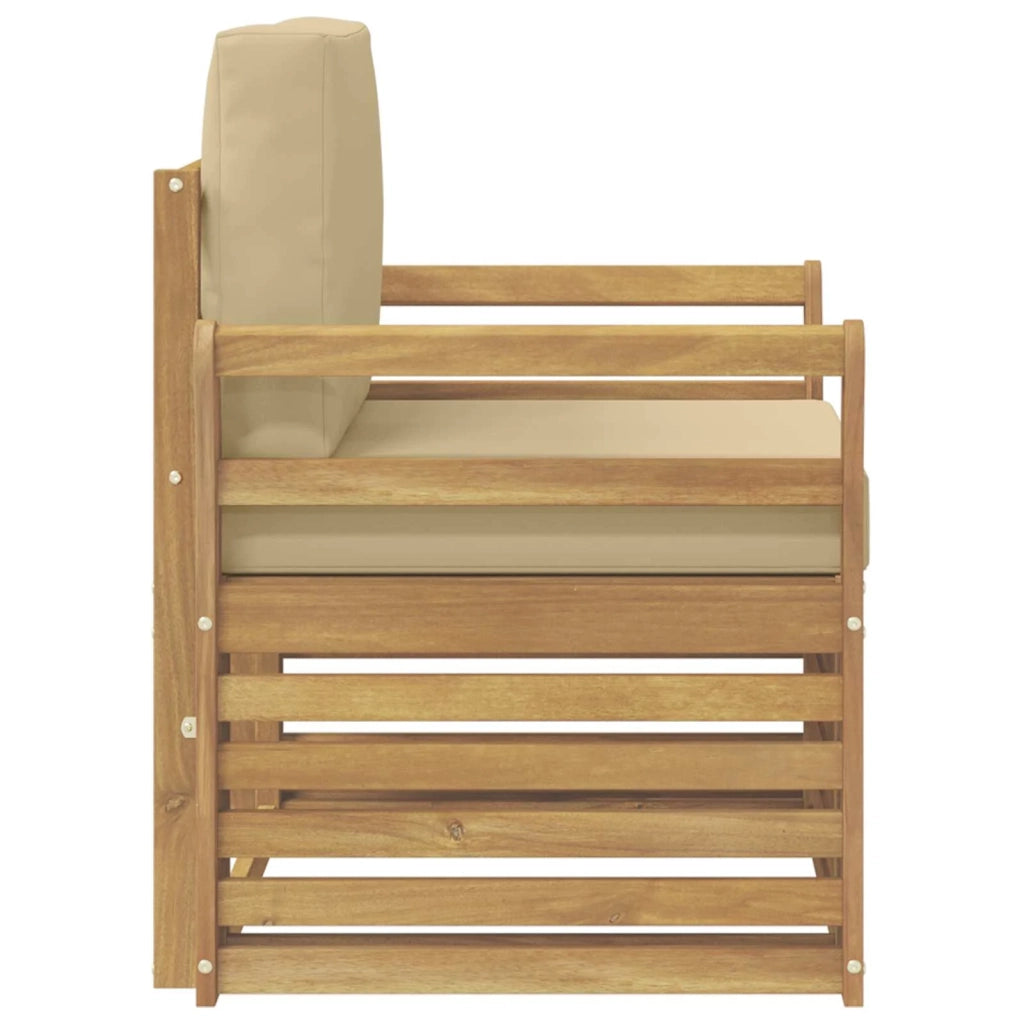 Set di divani da esterno-Sofa da giardino Poliestere Bianco 791997