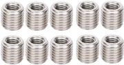 Adattatore di riduzione di filo - Acciaio inossidabile - M10x1.5 e M16x2 - Ideale per la riparazione di vite - 10 pezzi
