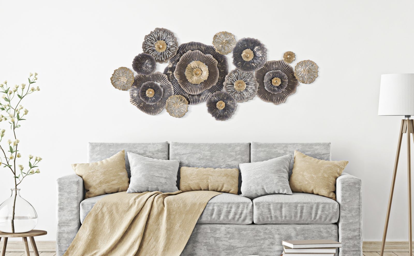 Pannello Browny 167,6x7,6x73,5 cm in Ferro Multicolor