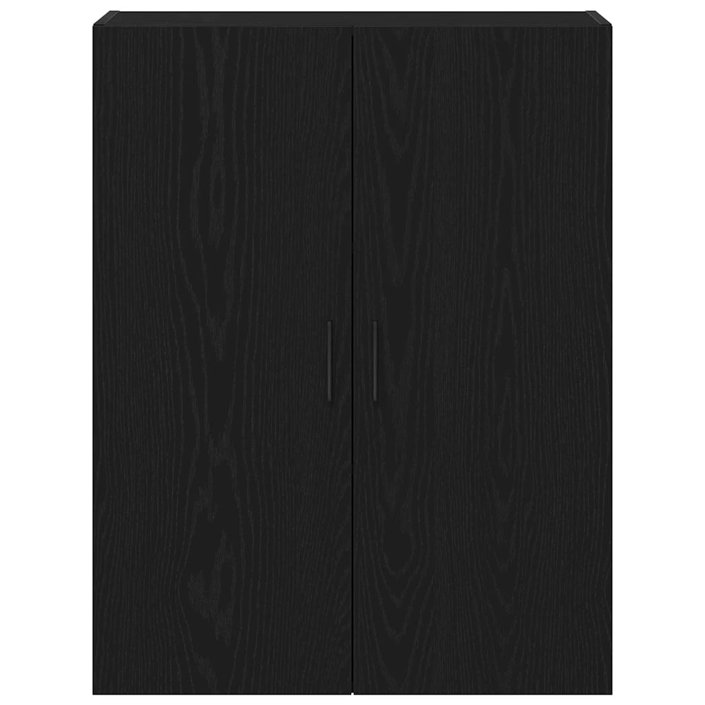 Mobile a muro Rovere Nero 69,5 x 34 x 90 cm Legno multistrato 862939
