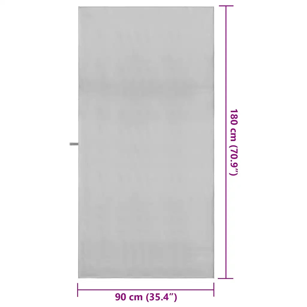 Asciugamani Sportivi 2 pcs Grigio 180 x 90 cm 42011470