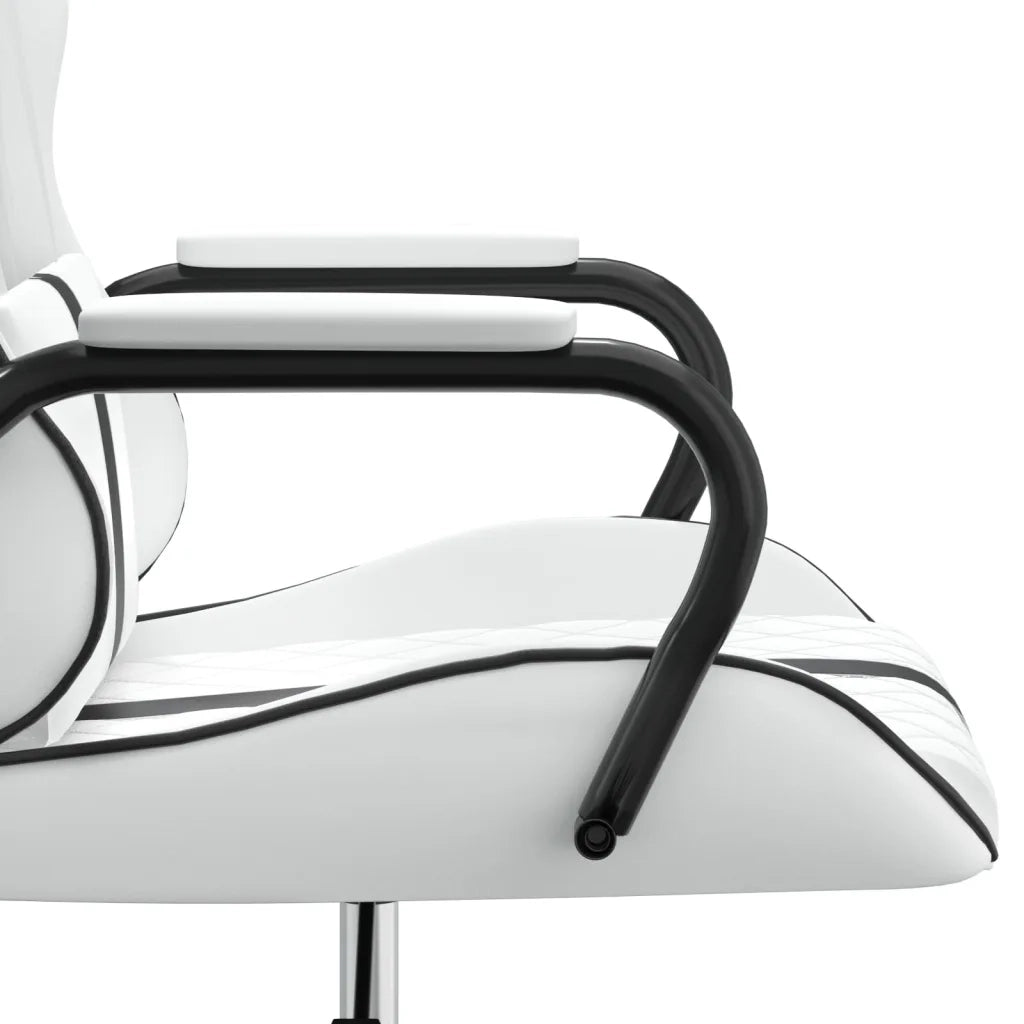 Sedia da Gaming | Sedia da e-sports Bianco e Nero in Similpelle