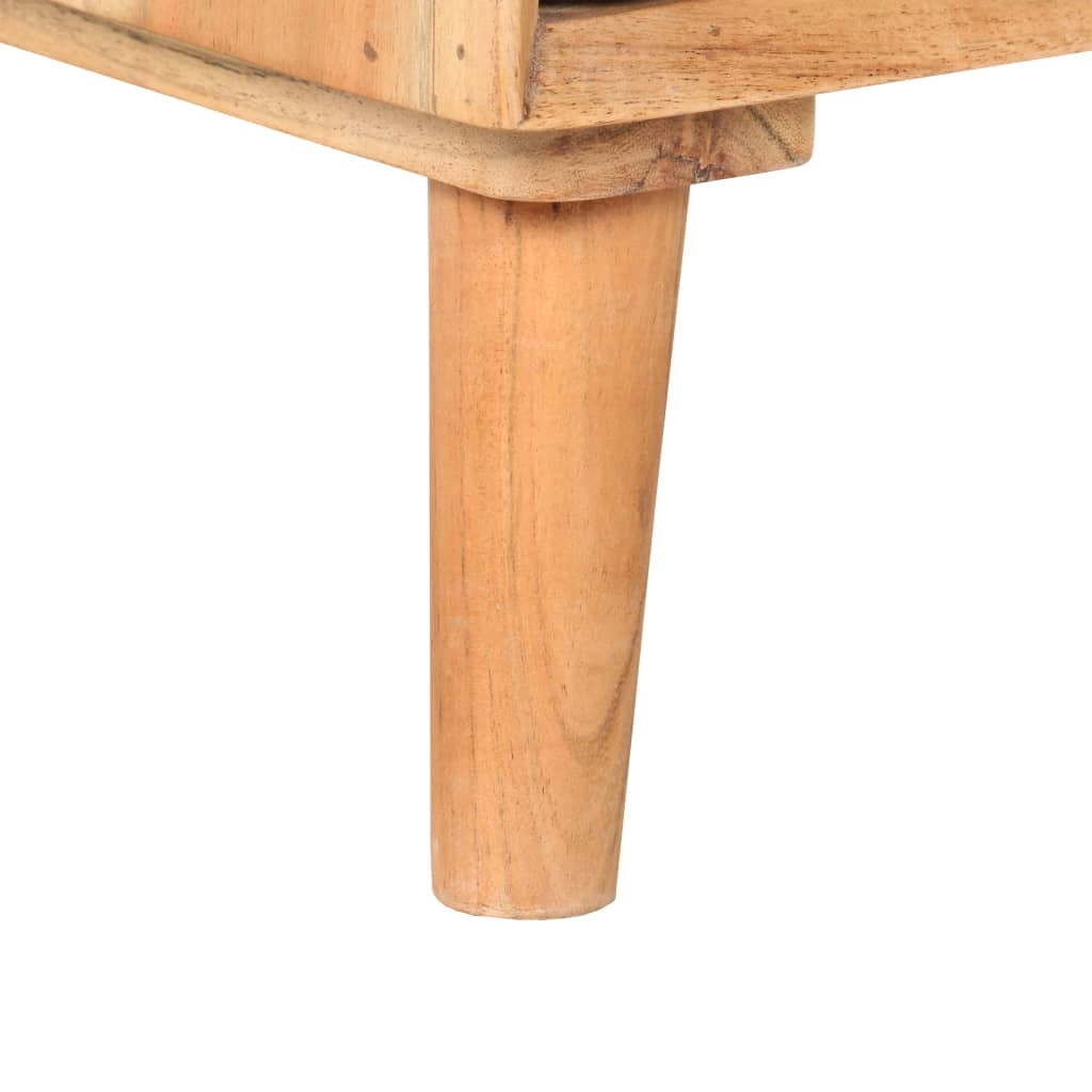 Mobile TV multimediale mensola TV credenza TV per sala da pranzo soggiorno camera da letto 100 x 35 x 40 cm legno massello di acacia marrone 02_0025483