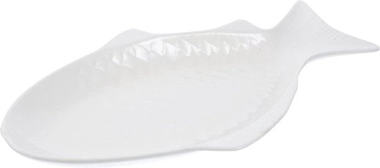 Servizio da Dessert - Porcellana Ceramica - Tavola da Pranzo Tavolo Visibile - Scatola per Snack - Piatto di Insalata Ovale - Bianco