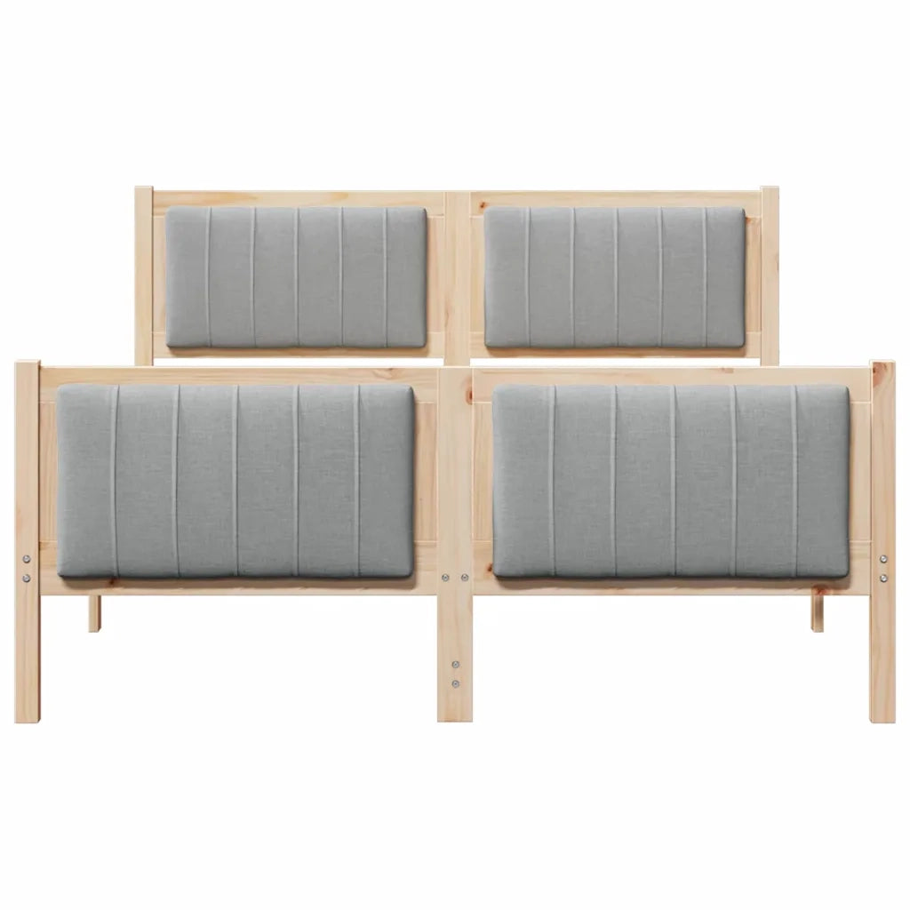 Struttura del Letto Marrone e grigio chiaro 140 x 200 cm 3394318