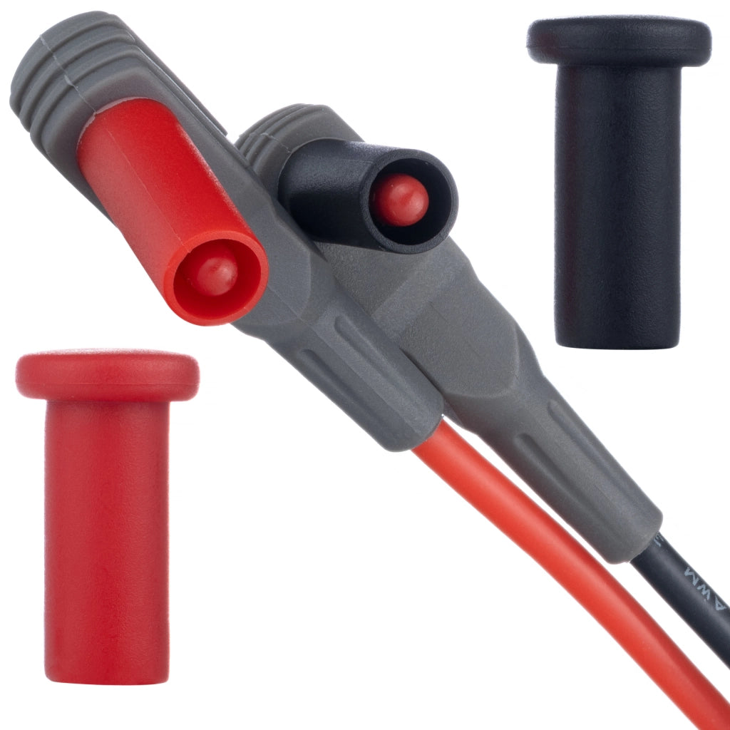 Cavi di Misura per Multimetro 1000V/20A – Punta a Spillo, Isolamento in Silicone | Lunghezza 103cm, Ø3.5mm