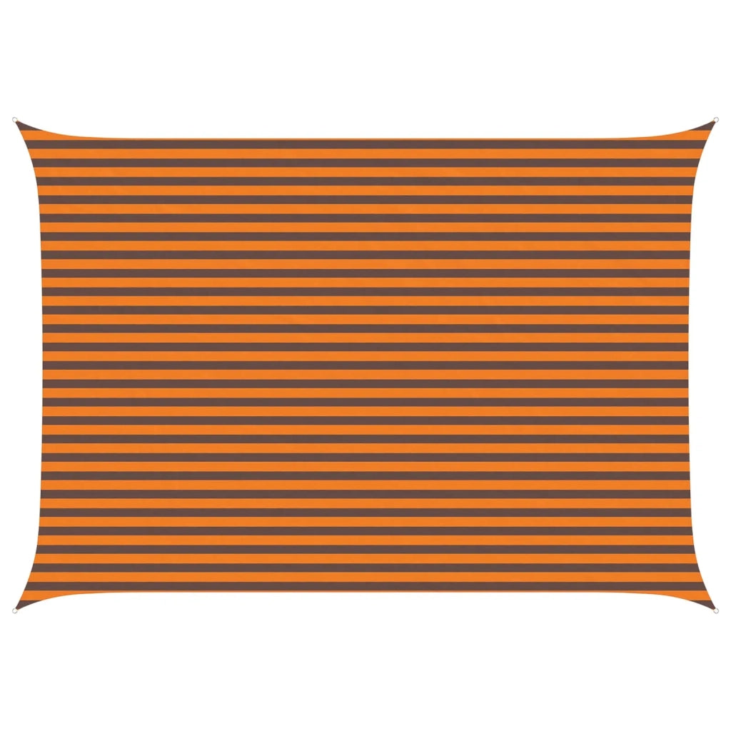 Vela Parasole | Telo Ombra | Vela da ombra solare Arancione e Marrone 5 ¡Á 3,5 m