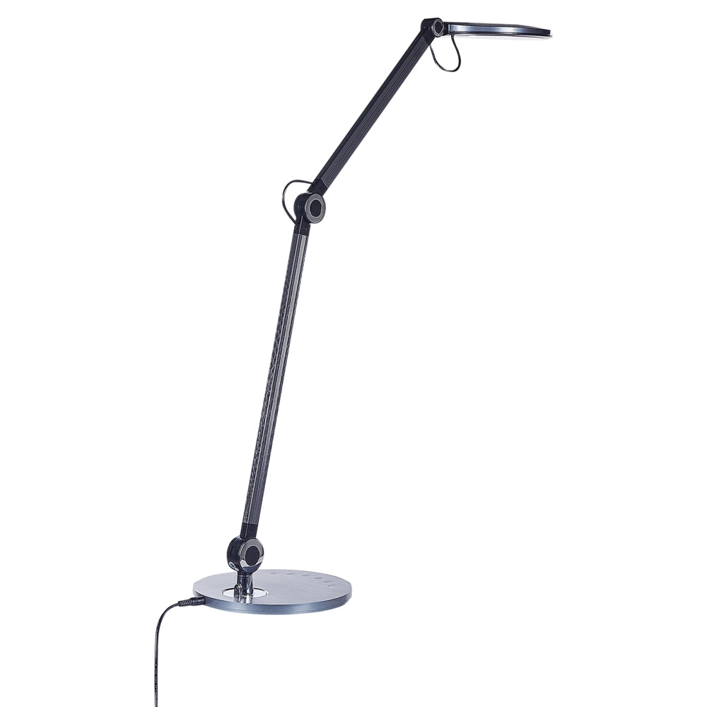 Lampada da tavolo nero LED tocco touch intensità regolabile ufficio cameretta stile moderno