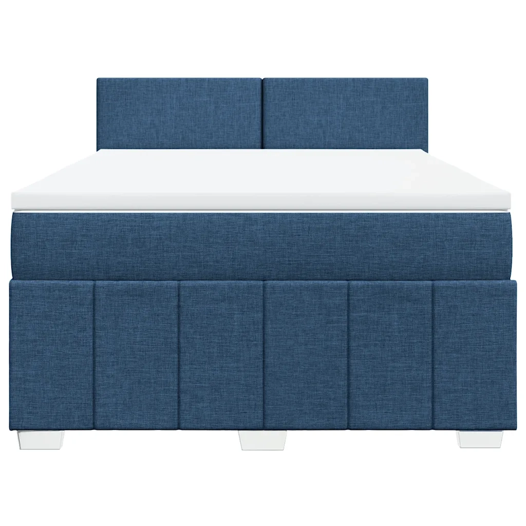 Giroletto a Molle con Materasso Blu 140x190 cm in Tessuto 3287062