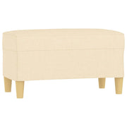 Panca crema 70x35x41 cm in Tessuto CFW7818215